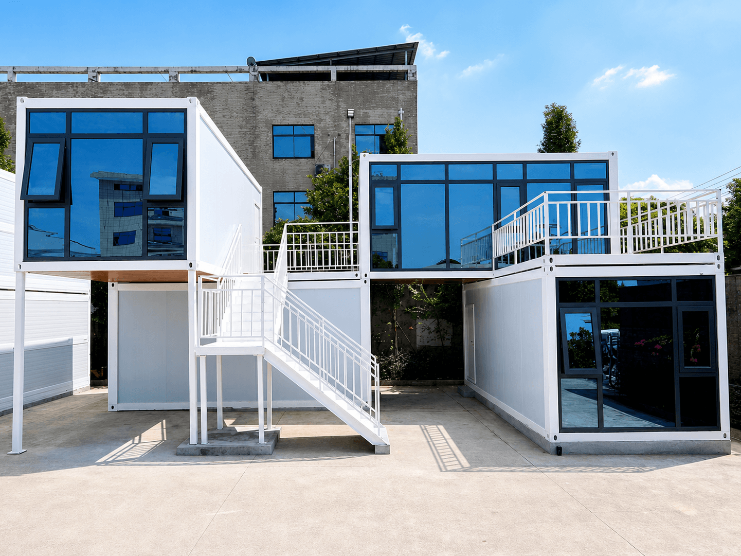 Flat-pack container combination project